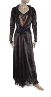 ELVIRA SCREEN-WORN BLACK VELVET ROBE AND LEOPARD AND LACE BODYSUIT FROM "ELVIRA: MISTRESS OF THE DARK" | Julien’s