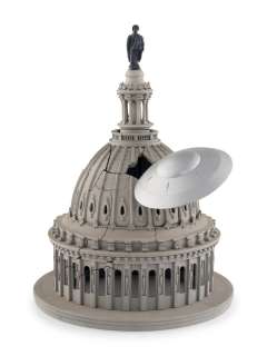 Capital dome and flying saucer special effects miniature from the film Earth vs. the Flying Saucers | Freeman’s | Hindman