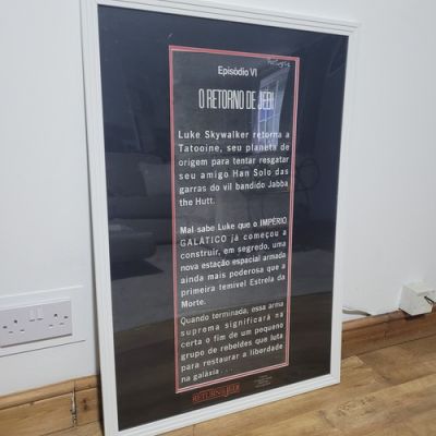 Star Wars Return of the Jedi Production Used Opening Crawl Prop Propstore COA