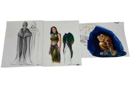 Lot 357 - HAND DRAWING MOVIE SCKETCH SIGNED BY JEFF JULLIAN LOT