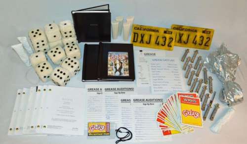 Lot 416 - Collection of Season 4 props from the WMHS musical episode "Glease".