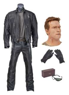 TERMINATOR 3 - RISE OF THE MACHINES: ARNOLD SCHWARZENEGGER "TERMINATOR" ENSEMBLE AND HEAD MODEL (WITH DVD) | Julien’s