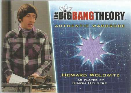 Simon Helberg (Big Bang Theory) - Wardrobe Chase Card | Piece of the Past