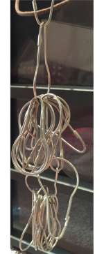 Prop Hero Set of Shower Curtain Hooks from the remake of the Alfred Hitchcock film Psycho starring A | Piece of the Past