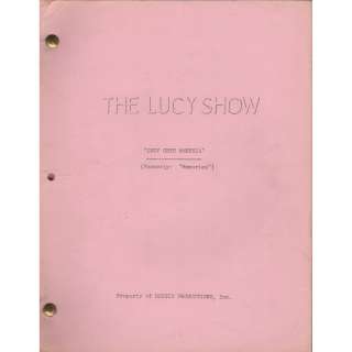 I Love Lucy | Original Script for The Lucy Show Episode "Lucy Gets Amnesia" | Blacksparrow