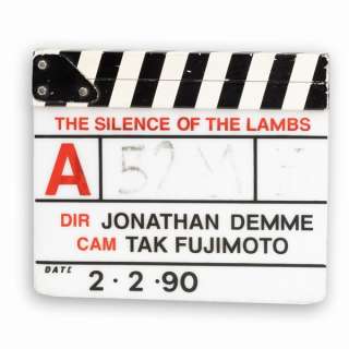 Lot #72 - The Silence of the Lambs (1991) - Original Clapperboard