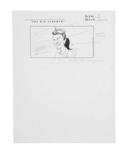 Lot 545 - The Big Lebowski | One Page, Scene 18 / Set-Up 3A/4 | "Jesus Quintana Scene" Original Storyboard