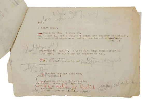 Marilyn Monroe | Lot #97 - 1956 Annotated Sides from “Bus Stop” | Julien’s