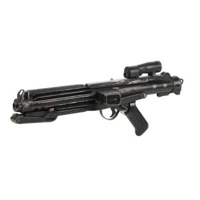 Star Wars: Return of the Jedi (1983) | Lot 361 : Hero Blank-Firing Imperial Stormtrooper E-11 Blaster Rifle with Original Dressing Components | Propstore