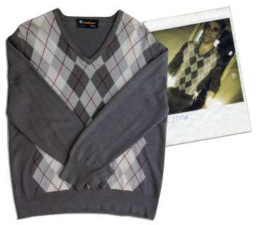 Argyle Sweater Worn by Daniel Day-Lewis in ’’The Boxer’’ -- 1997 | Nate Sanders