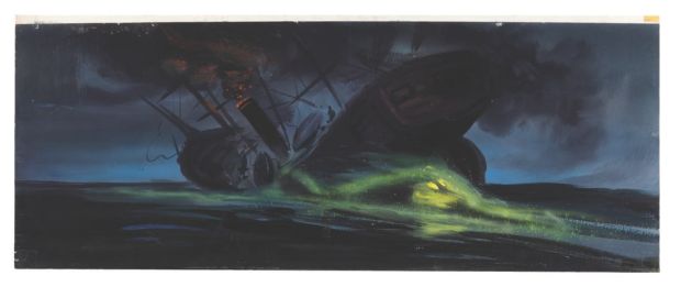 Lot 384 - A "20,000 Leagues Under The Sea" Nautilus Concept Painting. | Van Eaton Galleries