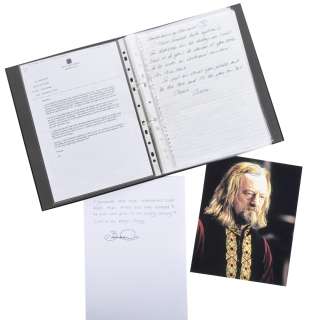 Lot 50 - COLLECTION OF BERNARD HILL - LOTR - SCRIPT PAGES, NOTES & ITEMS