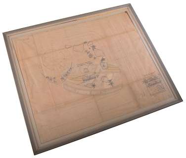 Lost in Space (TV) - Original Production Used Blueprint with Hand Drawn Set Changes | ScreenUsed