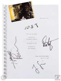 LOST "Two for the Road" Script Signed by Jorge Garcia, Harold Perrineau & Damon Lindelof | Blacksparrow