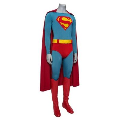 Superman III (1983)/Superman Iv: the Quest For Peace (1987) | Lot 387 : Superman’s (Christopher Reeve) Costume with Screen and Photo-Matched Tunic and Replica Boots | Propstore