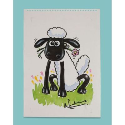 Shaun the Sheep | Lot  139. Hand-Painted Shaun Artwork by Nick Park | Propstore