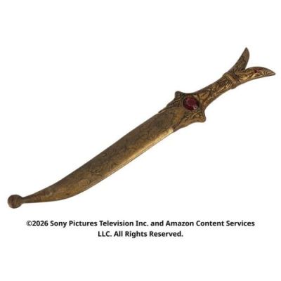 Wheel of Time, the (T.V. Series, 2021-2023) | Lot  28. Mat Cauthon’s Ruby-Hilted Shadar Logoth Dagger in Sheath | Propstore