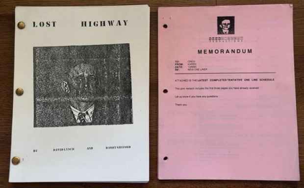 Lost Highway David Lynch Barry Gifford Screenplay + Shooting Schedule Dec. 1995 | eBay US (Buy It Now)