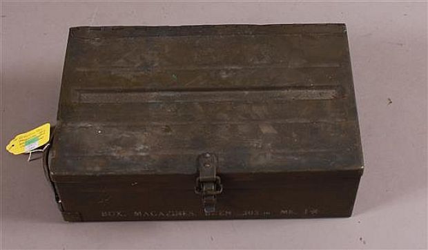 PROP .303 MK1 MAGAZINES IN METAL CARRYING CASE | Apple Tree Auction Center