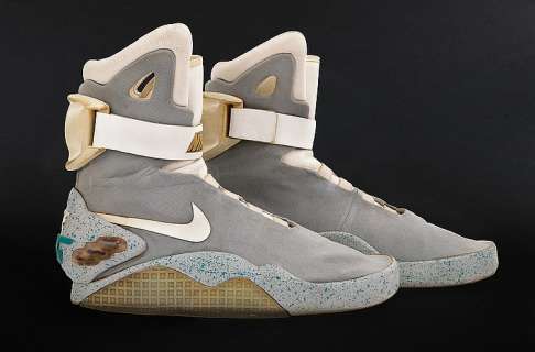 Lot 1650 - "Marty McFly" 2015 Nike "Mags" self-lacing shoes from Back to the Future II.