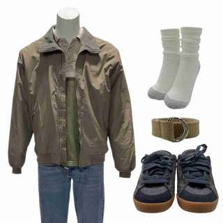 Y2K Eli (Jaeden Martell) Screen Worn Zip-Front Jacket, Short Sleeve, Button-Front Shirt, Zip-Front Pants, Belt, Socks & Lace-Up Shoes Ch 1 Sc 1-24 | VIP Fan Auctions