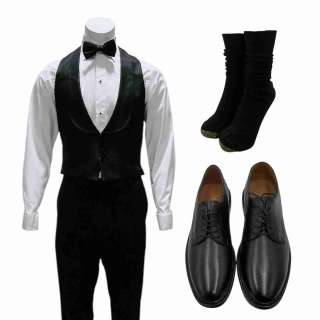 Lot #93: Babygirl Samuel (Harris Dickinson) Screen Worn Vest, Button-Up Shirt, Pants, Bow Tie, Socks & Dress Shoes Ch 12 Sc 89