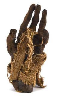 The Mummy (1999) - Prop Mummy hand from production (rubber with affixed material) with on set… | Ewbank’s