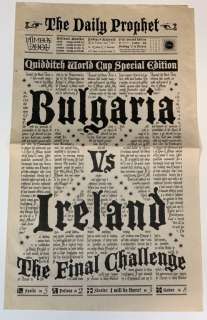 Harry Potter and the Goblet of Fire (2005) - Bulgaria vs Ireland Daily Prophet | Hanlin Auction Service