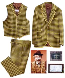 Red Skelton Famous Three Piece Checkered Suit Worn as ’’Clem Kadiddlehopper’’ on ’’The Red Skelton Show’’ | Nate Sanders