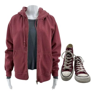 Mythic Quest Poppy Li (Charlotte Nicdao) Screen Worn Hoodie, T-Shirt & Sneakers Ch 1 Sc Multiple Ep 305 | VIP Fan Auctions