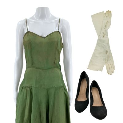 Hedda Hedda Gabler Production Worn Under Dress, Gloves & Heels | VIP Fan Auctions