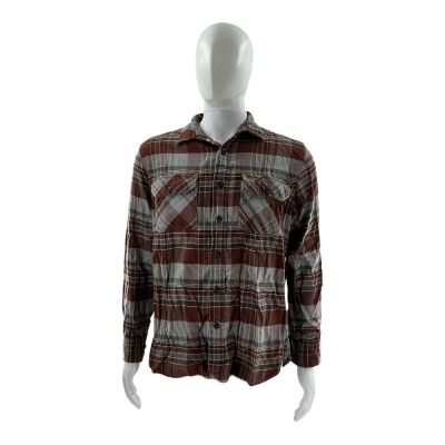 MERV Russ Screen Worn Flannel Shirt Ch 36 Sc 124-125Pt6 | VIP Fan Auctions