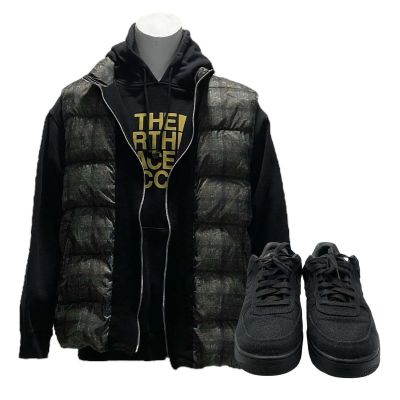 Power Book IV Force Jenard (Kris D Lofton) Screen Worn Vest, The North Face Gucci Hoodie & Sneakers Ch 2 Sc 31, 34 Ep 108 | VIP Fan Auctions