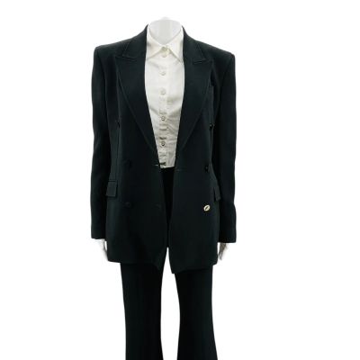 Lot 77: Relationship Goals Leah Caldwell Screen Worn Gabriela Hearst Business Suit & Shirt Ch 8 Sc Multiple | VIP Fan Auctions
