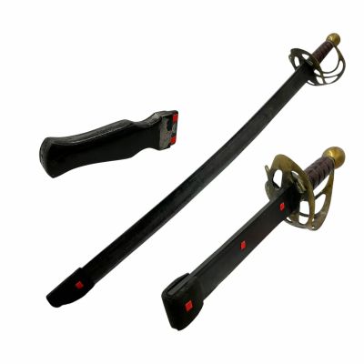 The Bluff Connor Screen Used VFX Sword, VFX Cutoff Sword & Rubber Knife VFX Handle | VIP Fan Auctions