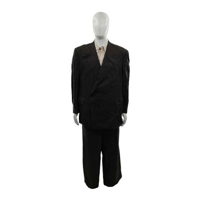 Lot 68: Marty Supreme Mishkin Screen Worn Suit Jacket, Suit Pants & Button-Up Shirt Ch 2 Sc 154-171pt2 | VIP Fan Auctions