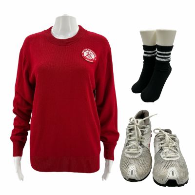 Lot 1: The Drama Young Emma Production Worn Sweater, Socks & Sneakers | VIP Fan Auctions