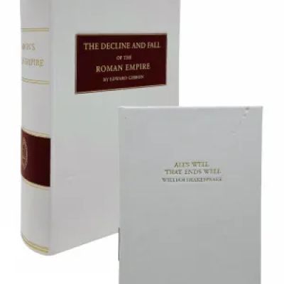 Lot 76: Wuthering Heights Cathy (Margot Robbie) Screen Used The Decline And Fall Book & All Well That Ends Well Book | VIP Fan Auctions