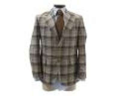 Mad Men - Lot 9503 - Pete‘s Plaid Sport Coat, Blue Button Down, Tie and Cufflinks