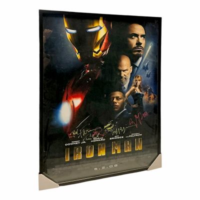 Lot 82: Iron Man (2008) Autograph Framed Poster | VIP Fan Auctions