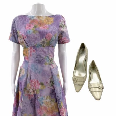 Lot 254: The Help Elizabeth Leefolt (Ahna O’Reilly) Screen Worn Dress, Hosiery & Heels | VIP Fan Auctions
