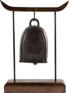 Succession (HBO® Original, 2018-2023) Nicholas Braun "Greg Hirsh" Bronze Dinner Bell on Wood and Metal Display from Season 1, Episode 2 "Shit Show at the Fuck Factory" and Season 4, Episode 10 "With Open Eyes".
