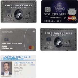 Succession (HBO® Original, 2018-2023) Jeremy Strong "Kendall Roy" Driver‘s License and Credit Cards....