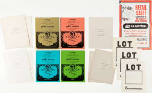 The Legendary David Weisz MGM Auction (4) Catalogs with Supplements, Poster, Lot Tags, and Ephemera (ca. 1970). | Heritage