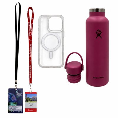 Lot 61: The Love Hypothesis Anh (Rachel Marsh) Screen Used Phone Case, First Day University Pass, University Pass & Water Bottle | VIP Fan Auctions