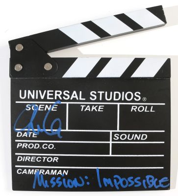 Christopher McQuarrie Writer of The Usual Suspects and the Director of Jack Reacher & Four Mission: Impossible Movies Signed Prop Replica Mini Clapperboard