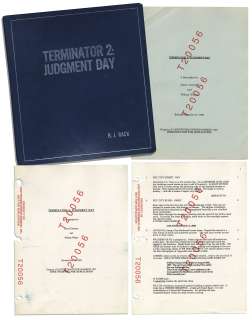 Script For ’’Terminator 2’’ Personally Owned by Its Producer BJ Rack & Featuring Hand Notes | Nate Sanders