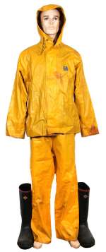Mark Wahlberg "Perfect Storm" Screen Worn Yellow Bib Fishing Pants and Boots | Gotta Have Rock and Roll