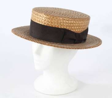STAN LAUREL STRAW BOATER HAT FROM THE LUCKY DOG | Julien’s