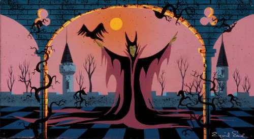 An Eyvind Earle concept painting from Sleeping Beauty | Bonhams